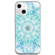 TopQ iPhone 13 silicone Blue Mandala 64647 - Phone Cover