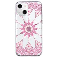 TopQ iPhone 13 silicone Pink Mandala 64639 - Phone Cover