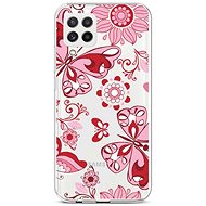 TopQ Samsung A22 silicone Pink Butterfly 65232 - Phone Cover