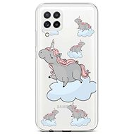 TopQ Samsung A22 silicone Grey Unicorns 65209 - Phone Cover