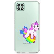 TopQ Samsung A22 5G silicone Flying Unicorn 65145 - Phone Cover