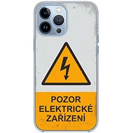 TopQ iPhone 13 Pro silicone Attention electrical device 65289 - Phone Cover