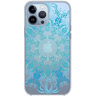 TopQ iPhone 13 Pro silicone Blue Mandala 65281 - Phone Cover