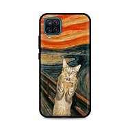 TopQ Samsung A12 silicone Scared Cat 56761 - Phone Cover