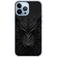 TopQ iPhone 13 Pro Max Silicone Black Wolf 65300 - Phone Cover