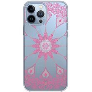 TopQ iPhone 13 Pro Max Silicone Pink Mandala 65297 - Phone Cover