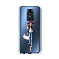 TopQ Xiaomi Redmi Note 9 silicone Lady 2 52433 - Phone Cover