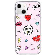 TopQ iPhone 13 mini silicone Happy Day 64689 - Phone Cover