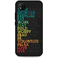 TopQ LUXURY Xiaomi Redmi 9C solid Words 53101 - Phone Cover