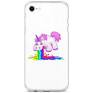 TopQ iPhone SE 2020 silicone Rainbow Splash 49604 - Phone Cover