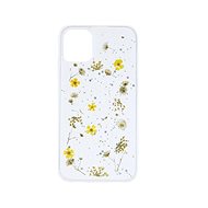 TopQ iPhone 11 silicone Flowers yellow 49371 - Phone Cover
