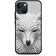 TopQ LUXURY iPhone 13 solid White Wolf 64762 - Phone Cover
