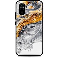 TopQ LUXURY Xiaomi Redmi Note 10 solid Marble grey-gold 58007 - Phone Cover