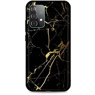 TopQ LUXURY Samsung A52 solid Marble black-gold 57694 - Phone Cover