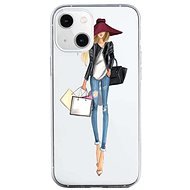 TopQ iPhone 13 mini silicone Lady 2 64745 - Phone Cover