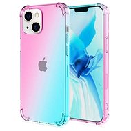 TopQ iPhone 13 Silicone Shock Rainbow Mint Pink 65340 - Phone Cover