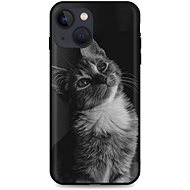 TopQ iPhone 13 mini silicone Cute Cat 65530 - Phone Cover