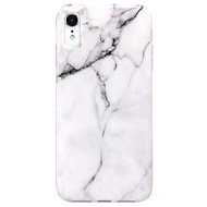 TopQ iPhone XR Silicone Marble White 54075 - Phone Cover