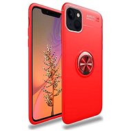 TopQ iPhone 13 mini silicone red with red ring 65539 - Phone Cover