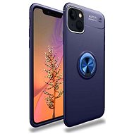 TopQ iPhone 13 mini silicone blue with blue ring 65538 - Phone Cover