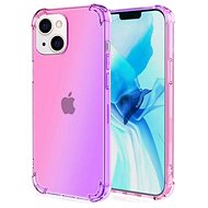 TopQ iPhone 13 mini silicone Shock rainbow pink-purple 65623 - Phone Cover