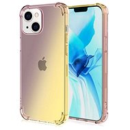 TopQ iPhone 13 mini Silicone Shock Rainbow Purple-Yellow 65614 - Phone Cover