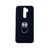 TopQ Xiaomi Redmi Note 8 Pro solid black with ring 2in1 45960 - Phone Cover