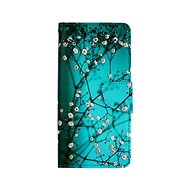 TopQ Xiaomi Redmi 9C booklet Blue with flowers 52449 - Phone Cover