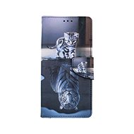 TopQ Xiaomi Redmi Note 9 booklet Tiger 54517 - Phone Case