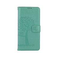 TopQ Samsung A12 booklet Green tree owls 57111 - Phone Case