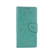 TopQ Xiaomi Redmi Note 9 booklet Butterfly green 53882 - Phone Case
