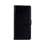TopQ Xiaomi Redmi Note 9 booklet Black Owl Tree 50730 - Phone Cover