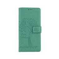 TopQ Xiaomi Redmi Note 8 Pro knižkový Zelený strom sovičky 45871 - Kryt na mobil