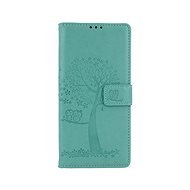 TopQ Xiaomi Redmi Note 9 Pro booklet Green tree owls 50740 - Phone Cover