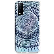 TopQ Vivo Y20s silicone Navy Mandala 67006 - Phone Cover