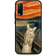 TopQ Vivo Y20s silicone Scared Cat 67124 - Phone Cover