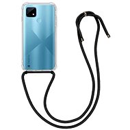 TopQ Realme C21 silicone with black cord transparent 67297 - Phone Cover