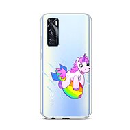 TopQ Vivo Y70 Silicone Flying Unicorn 67198 - Phone Cover