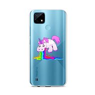 TopQ Realme C21 Silicone Rainbow Splash 66846 - Phone Cover