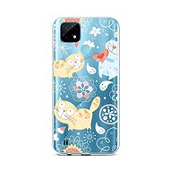 TopQ Realme C21 Silicone Happy Cats 66828 - Phone Cover