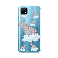 TopQ Realme C21 Silicone Grey Unicorns 66820 - Phone Cover