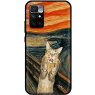 TopQ Xiaomi Redmi 10 Silicone Scared Cat 66677 - Phone Cover