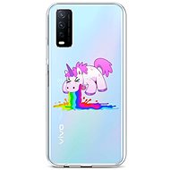 TopQ Vivo Y20s Silicone Rainbow Splash 67010 - Phone Cover