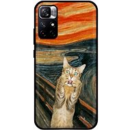 TopQ Xiaomi Redmi Note 11 Silicone Scared Cat 67374 - Phone Cover