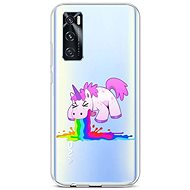 TopQ Vivo Y70 Silicone Rainbow Splash 67199 - Phone Cover