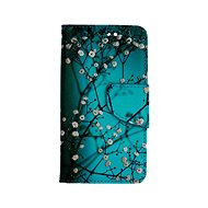 TopQ iPhone 13 mini Book Blue with Flowers 66414 - Phone Case