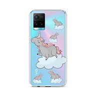 TopQ Vivo Y33s Silicone Grey Unicorns 68112 - Phone Cover