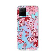 TopQ Vivo Y33s Silicone Pink Butterfly 68090 - Phone Cover