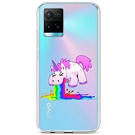 TopQ Vivo Y33s Silicone Rainbow Splash 68085 - Phone Cover