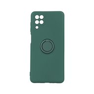 Forcell RING Samsung A12 Silicone Dark Green 68562 - Phone Cover